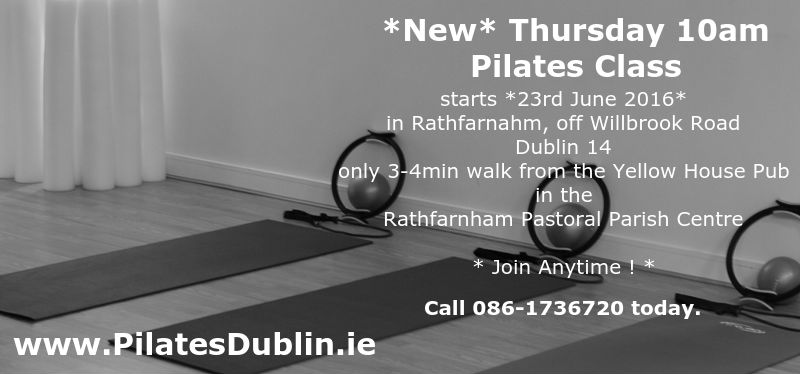 Pilates Classes in South Dublin, Rathfarnham Village, Willbrook, Nutgrove, close to Marlay Park, Churchtown, Ballinteer