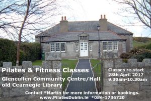 Pilates Fitness Glencullen Community Centre Carnegie Library Dublin 18 near Stepaside Kilternan D18 Sandyford Leoaprdstown Enniskerry